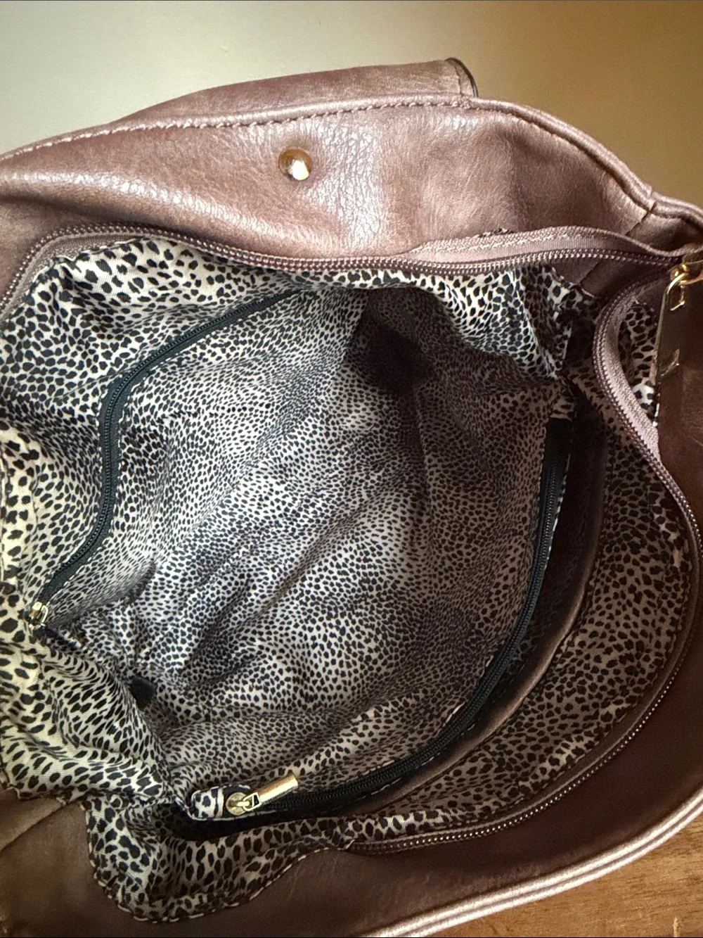 Women’s Dusty Rose Mauve Faux Leather convertible backpack- Stylish Everyday Bag